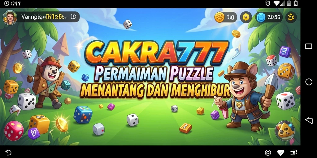 Tampilan gameplay CAKRA777 dengan tantangan puzzle yang menarik.