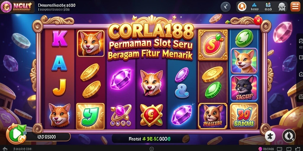Tampilan gameplay CORLA188 yang mengasyikkan dengan fitur slot terbaru.