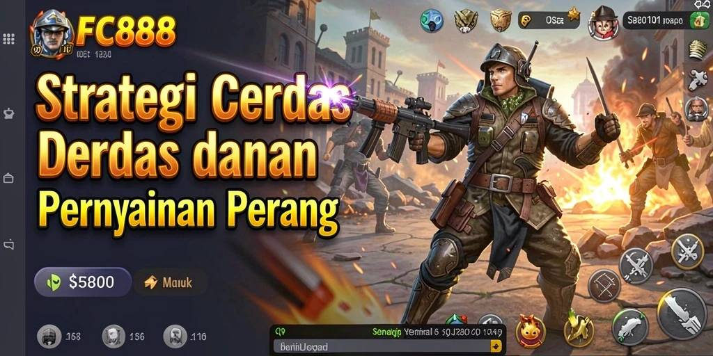 Tangkapan layar gameplay FC888 menampilkan momen pertempuran yang mendebarkan.