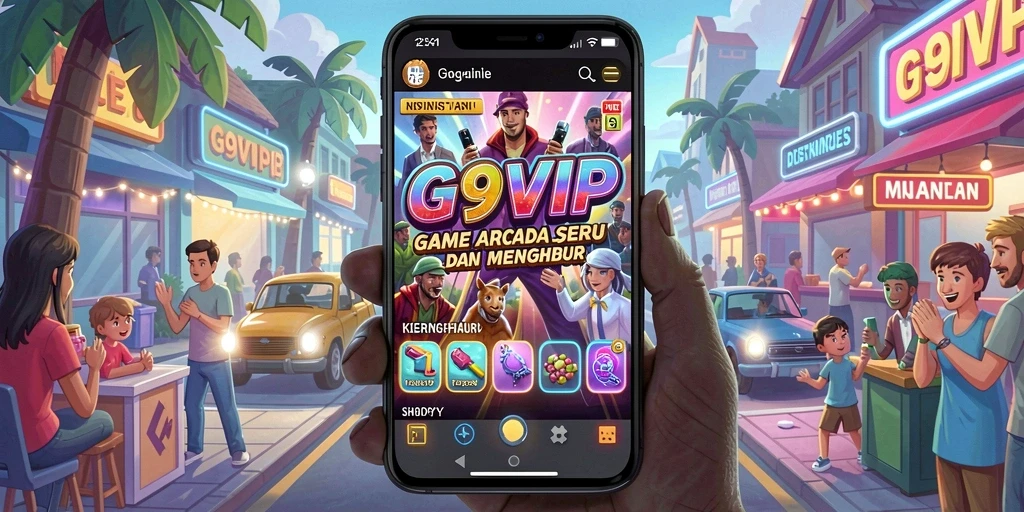 Tampilan gameplay seru G9VIP dengan karakter yang dinamis.