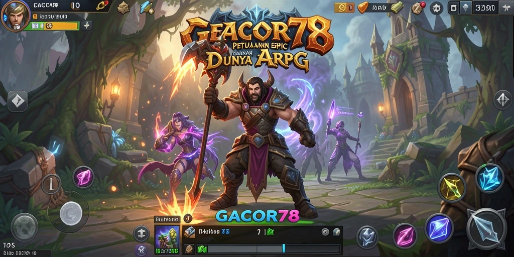 Tampilan gameplay ARPG yang mendebarkan di GACOR78.