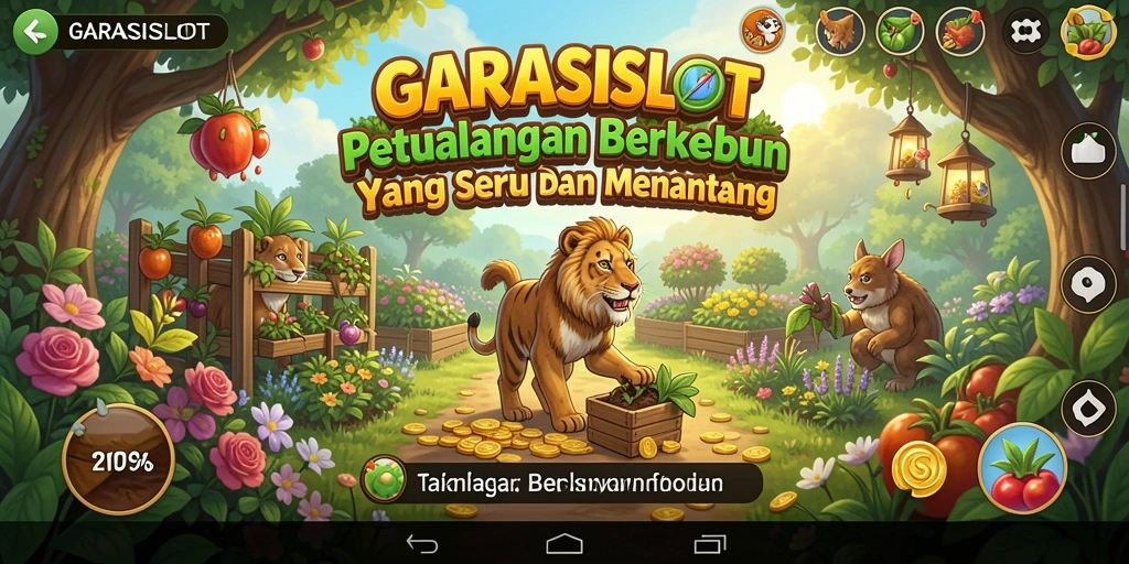 Tampilan gameplay seru dengan lahan pertanian yang hijau dan subur.