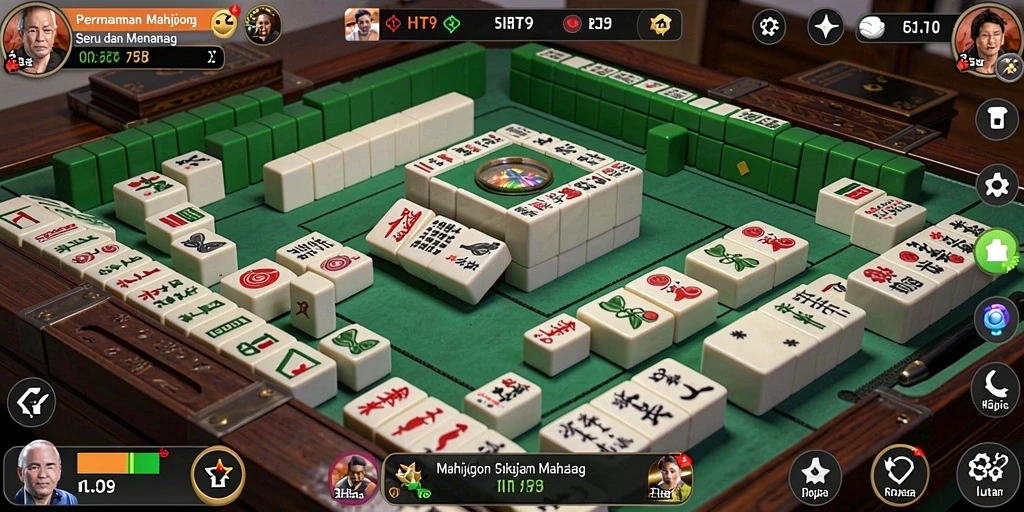 Screenshot gameplay HIT9 yang menampilkan tantangan seru Mahjong.