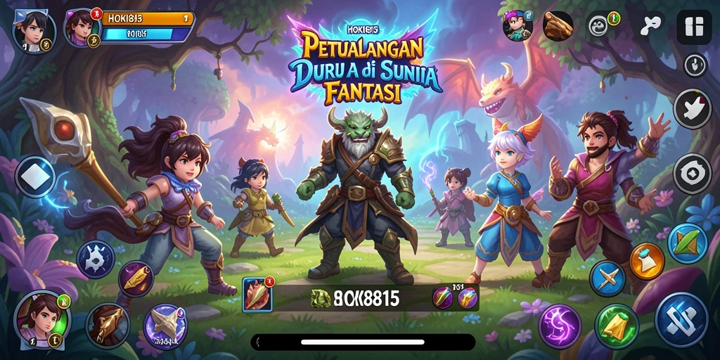 Tampilan sekilas gameplay HOKI8815 yang penuh petualangan.