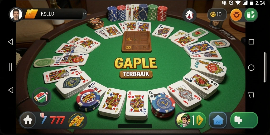 Tampilan gameplay Gaple yang seru dan interaktif di JELAS777.