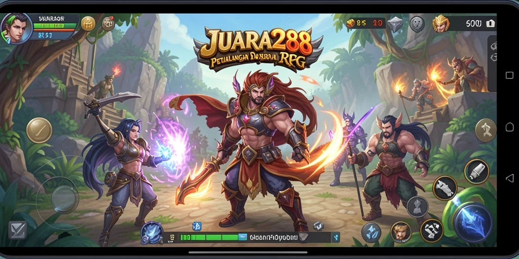 Screenshot JUARA288 menunjukkan aksi petualangan RPG yang mendebarkan.