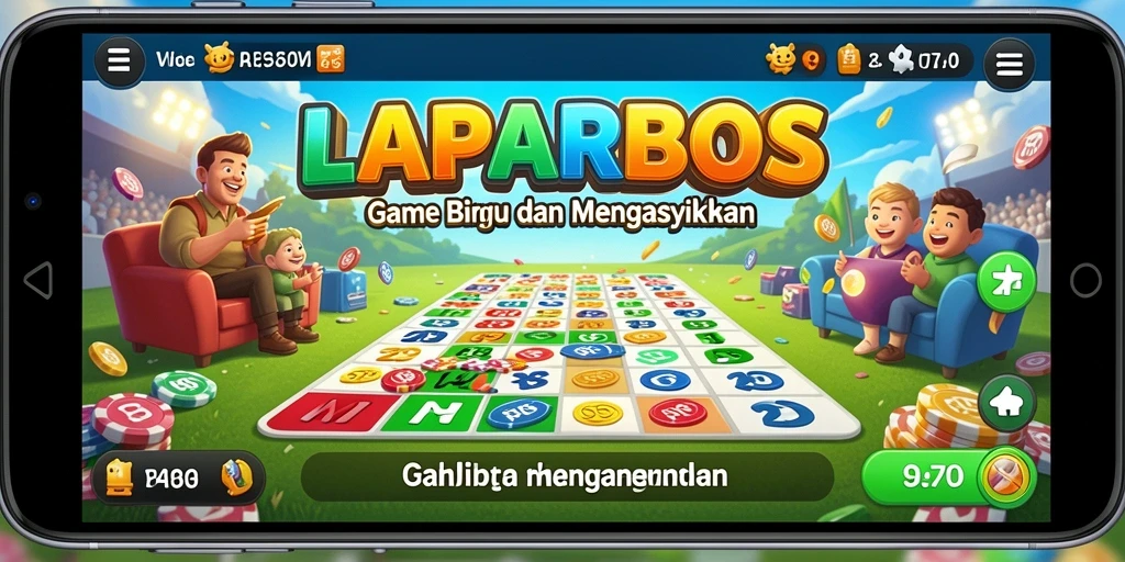 Tampilan gameplay LAPARBOS yang seru dan interaktif dalam permainan Bingo.