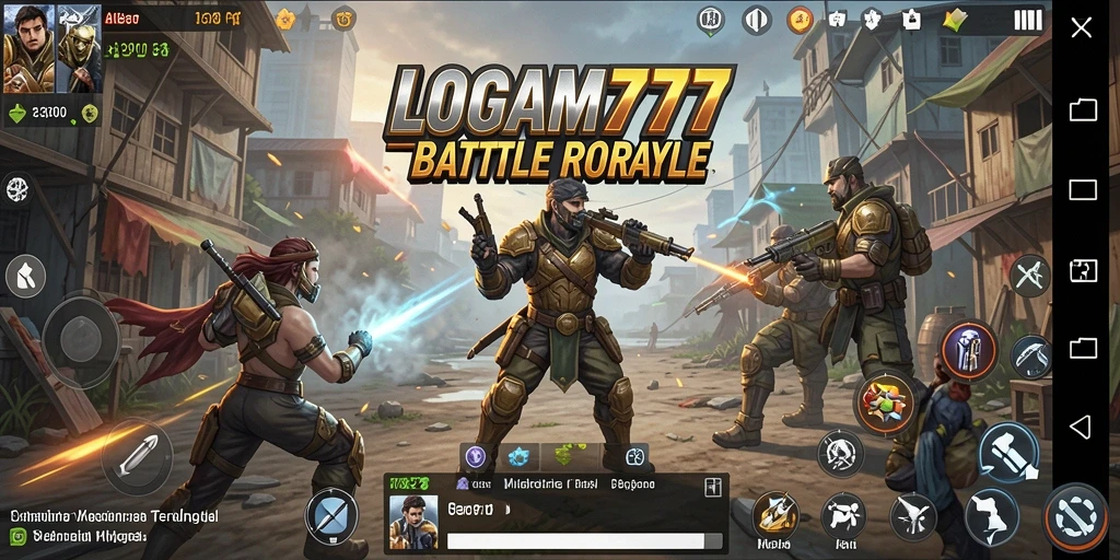 Gameplay seru LOGAM777: Berjuang untuk bertahan hidup.