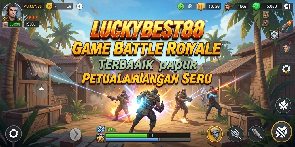 Tangkapan layar menunjukkan aksi intens dalam pertempuran Battle Royale.