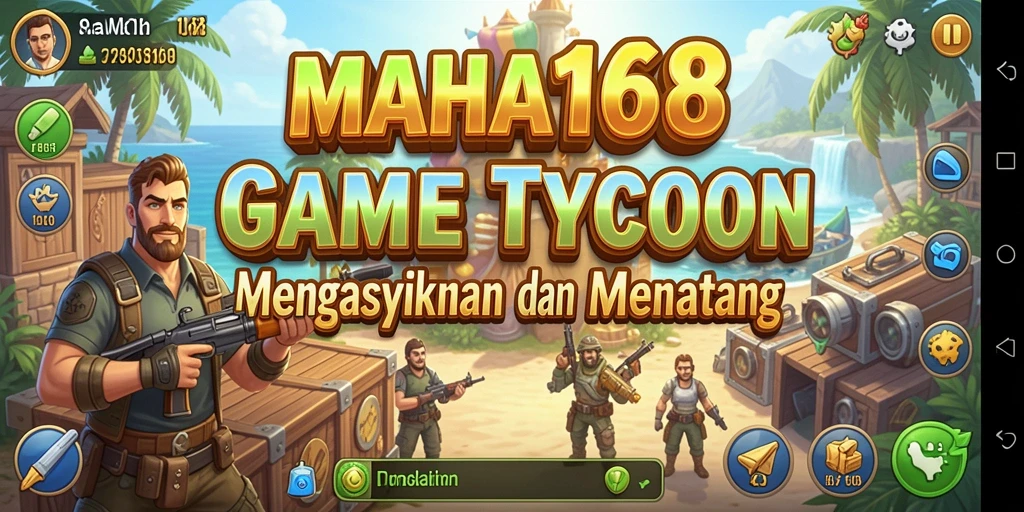 Gameplay seru dan menantang di MAHA168 sebagai game Tycoon.