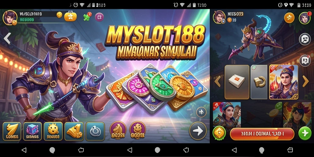 Tampilan gameplay menarik dari MYSLOT188 dengan grafik yang memukau.