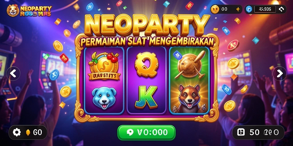 Tampilan gameplay menarik di NEOPARTY dengan mesin Slot yang beragam.