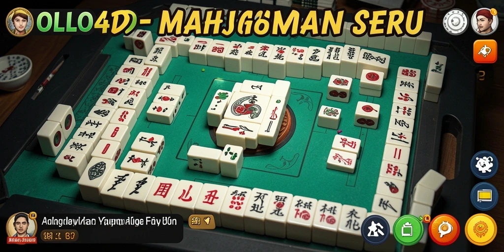 Tampilan screenshot dari game OLLO4D dengan gameplay Mahjong yang seru.