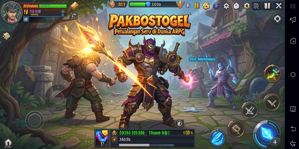 Tampilan gameplay seru dalam dunia fantasi PAKBOSTOGEL.