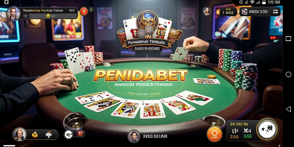 Screenshot gameplay PENIDABET dengan aksi seru permainan Poker.