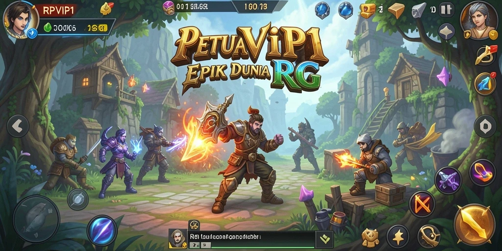 Tampilan gameplay RPVIP1 yang seru dan mendebarkan dalam petualangan RPG.