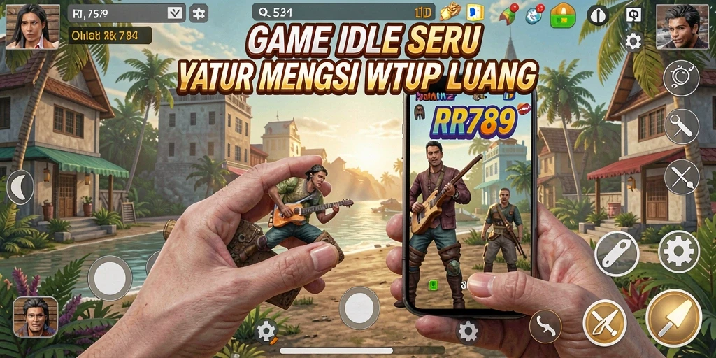 Tampilan gameplay idle yang menarik dan seru.