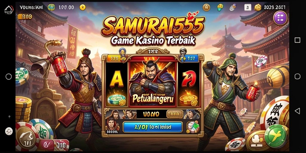 Tampilan gameplay Kasino yang mendebarkan dalam SAMURAI555.