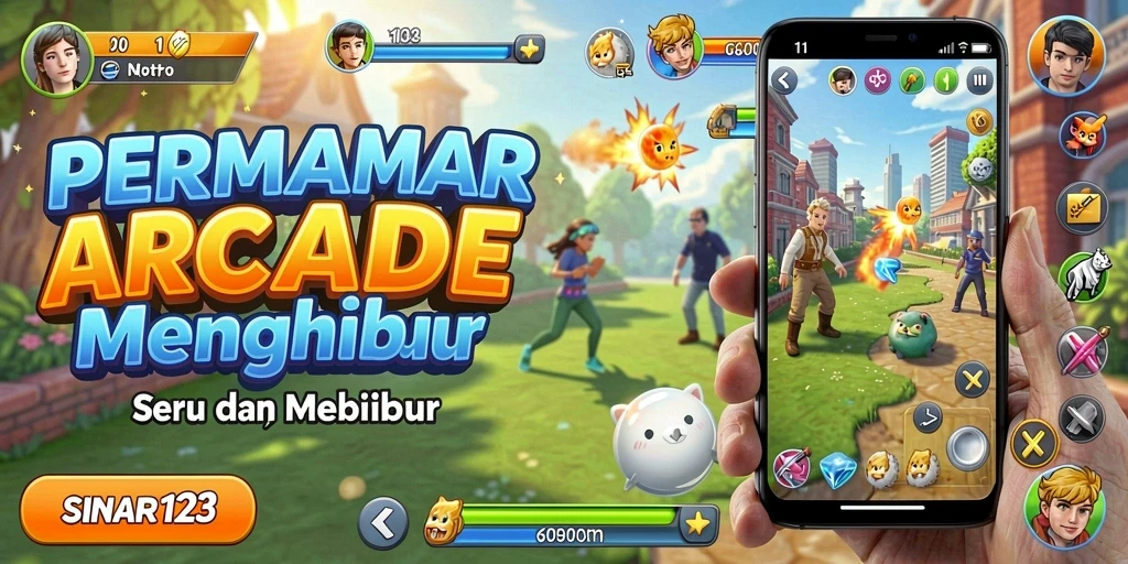 Gameplay seru dalam SINAR123 yang penuh warna.