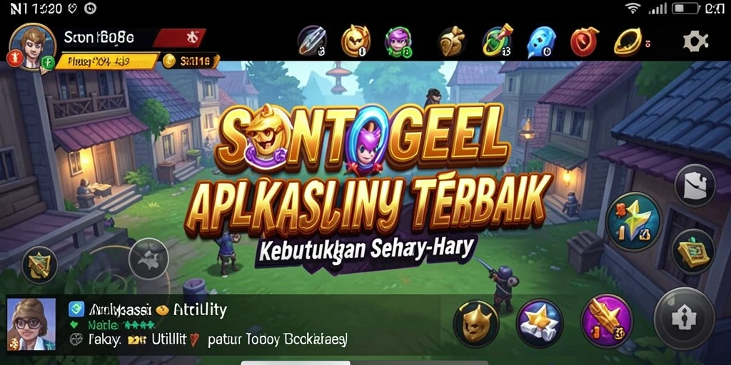 Tampilan antarmuka utama SONTOGEL yang intuitif dan menarik.